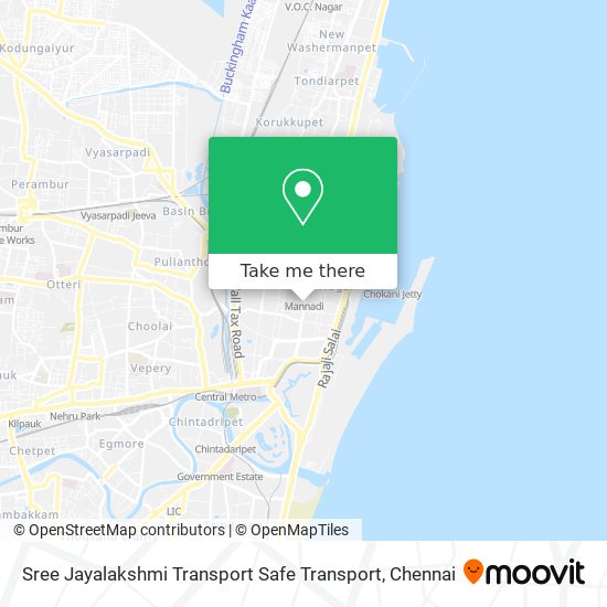 Sree Jayalakshmi Transport Safe Transport map