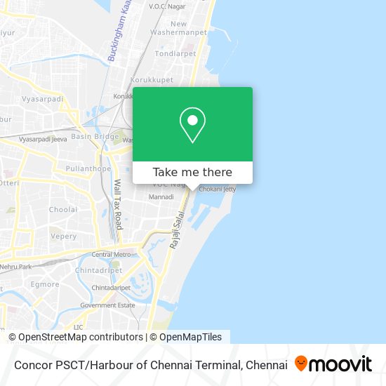Concor PSCT / Harbour of Chennai Terminal map
