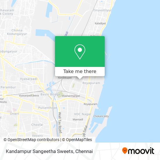 Kandampur Sangeetha Sweets map