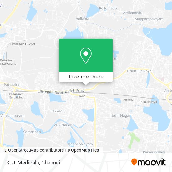 K. J. Medicals map