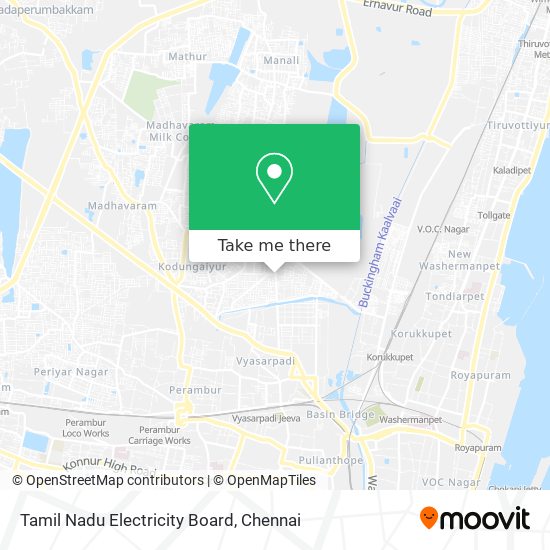 Tamil Nadu Electricity Board map