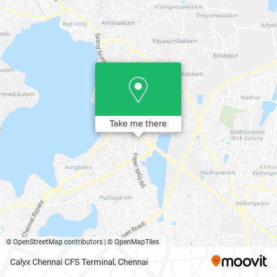 Calyx Chennai CFS Terminal map