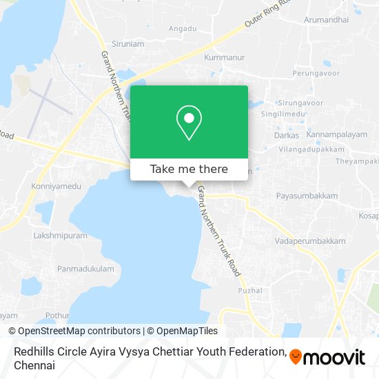 Redhills Circle Ayira Vysya Chettiar Youth Federation map