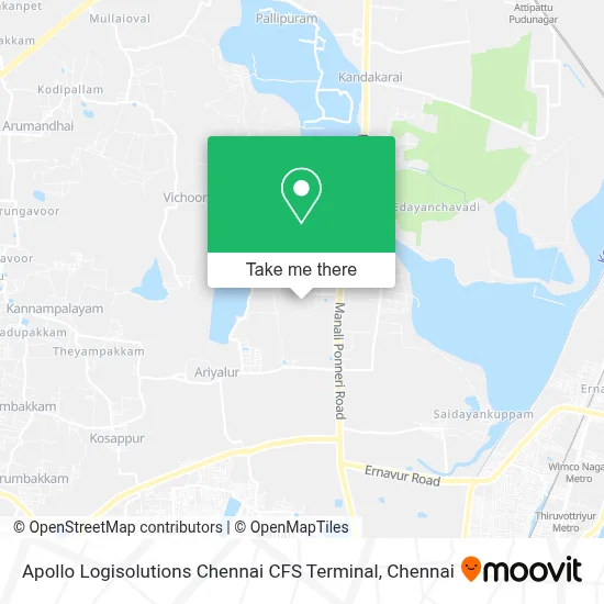 Apollo Logisolutions Chennai CFS Terminal map