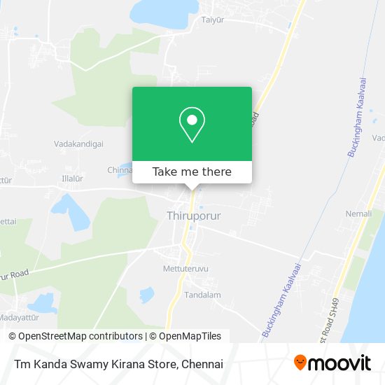 Tm Kanda Swamy Kirana Store map