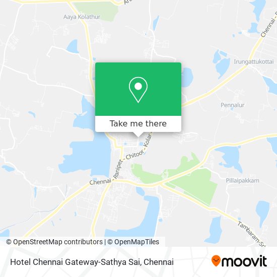 Hotel Chennai Gateway-Sathya Sai map