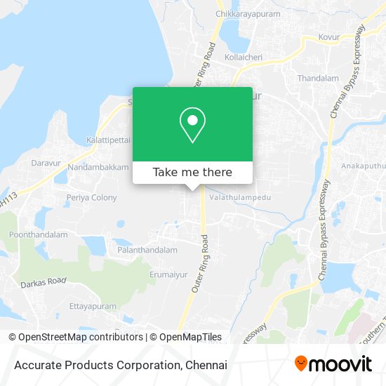 Accurate Products Corporation map