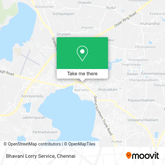 Bhavani Lorry Service map