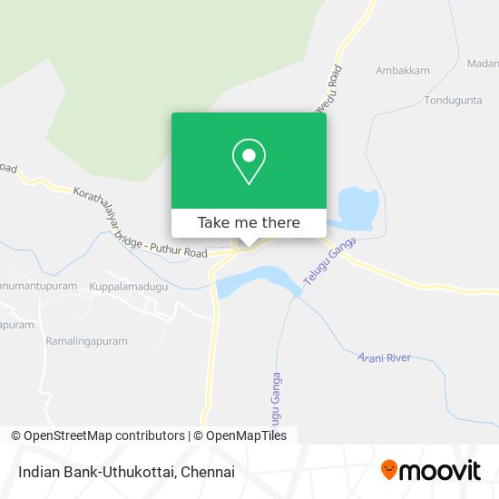 Indian Bank-Uthukottai map