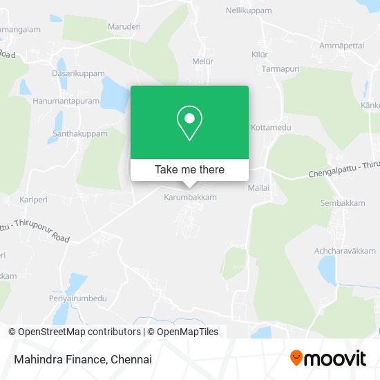 Mahindra Finance map