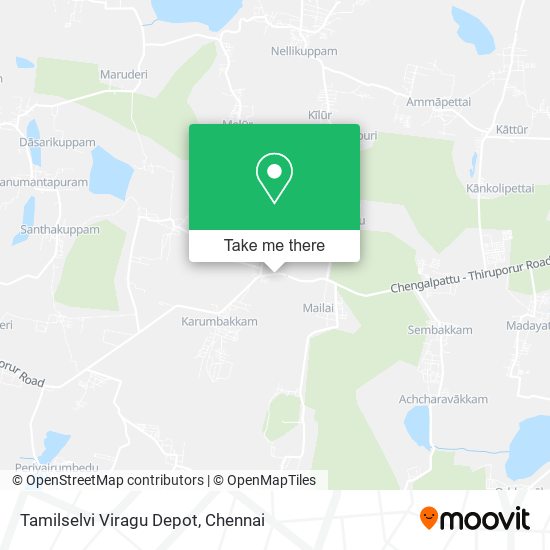 Tamilselvi Viragu Depot map