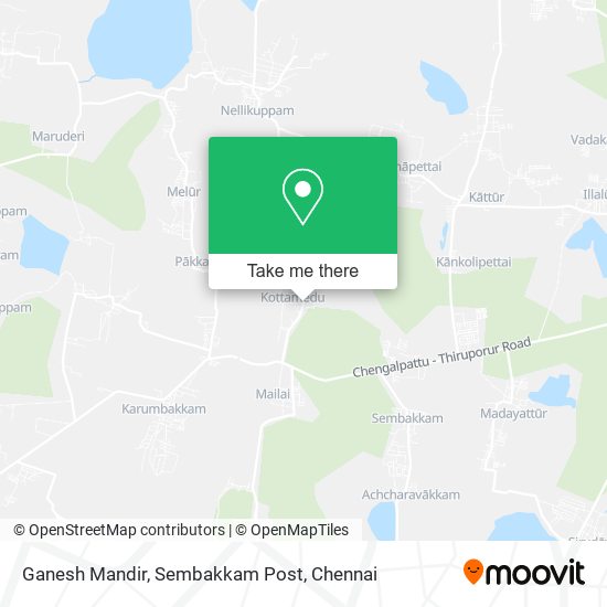 Ganesh Mandir, Sembakkam Post map