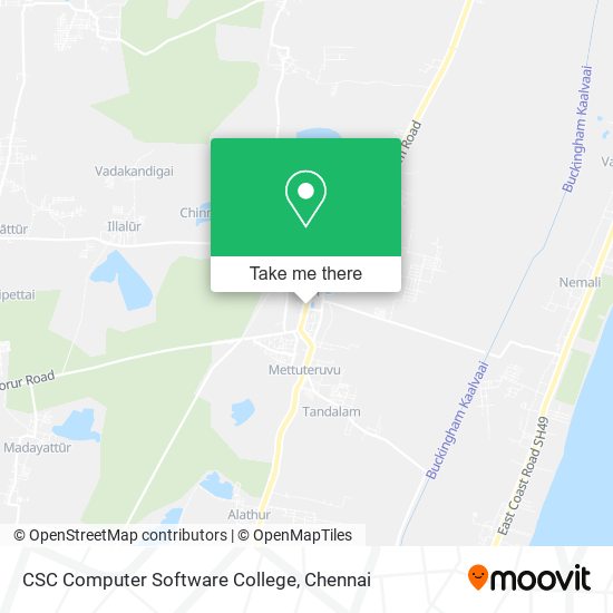 CSC Computer Software College map
