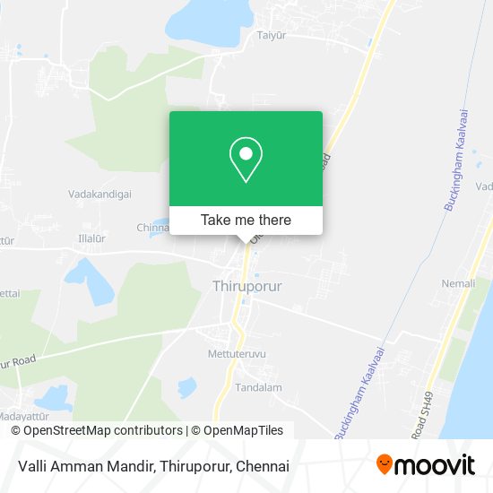 Valli Amman Mandir, Thiruporur map