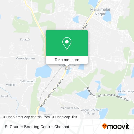 St Courier Booking Centre map