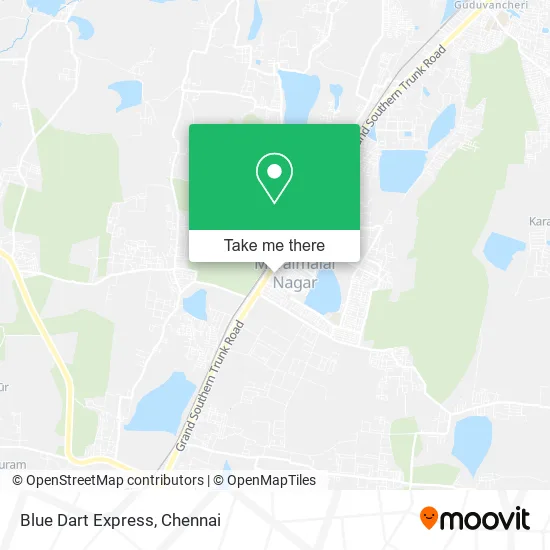 Blue Dart Express map
