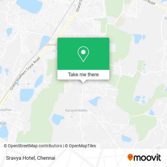 Sravya Hotel map