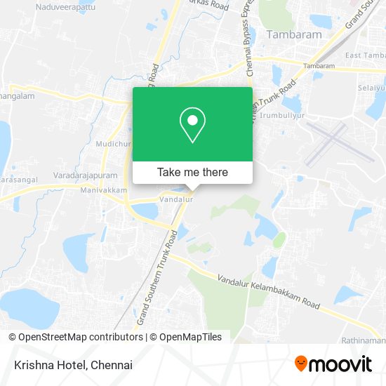 Krishna Hotel map