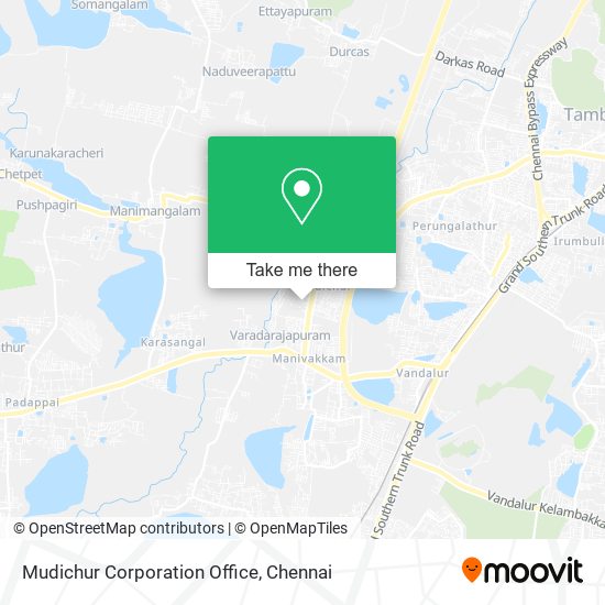 Mudichur Corporation Office map
