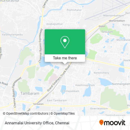 Annamalai University Office map