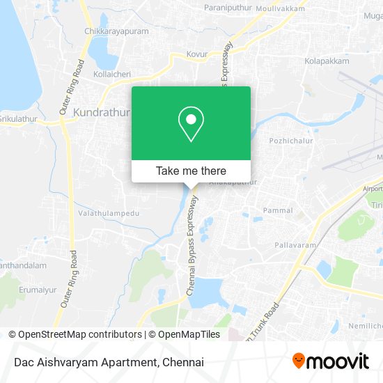 Dac Aishvaryam Apartment map