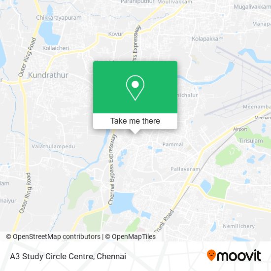 A3 Study Circle Centre map