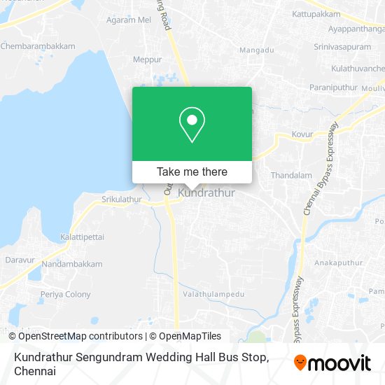 Kundrathur Sengundram Wedding Hall Bus Stop map