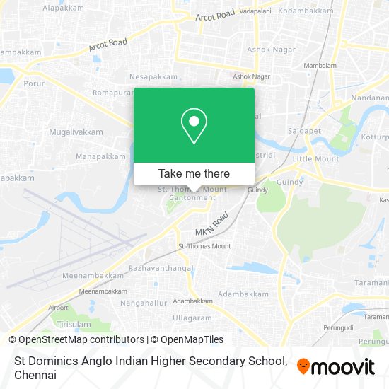 St Dominics Anglo Indian Higher Secondary School map