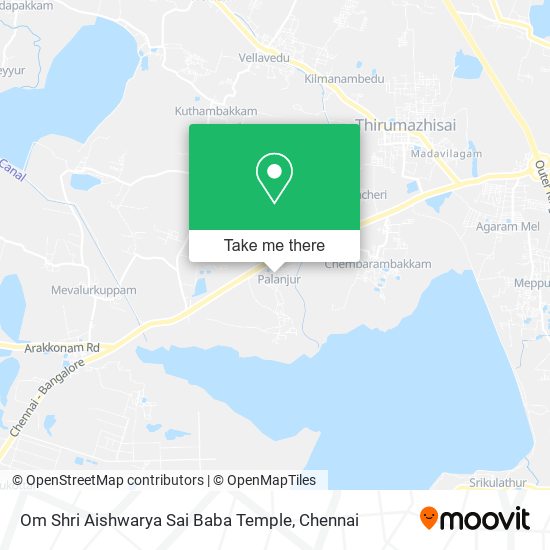 Om Shri Aishwarya Sai Baba Temple map