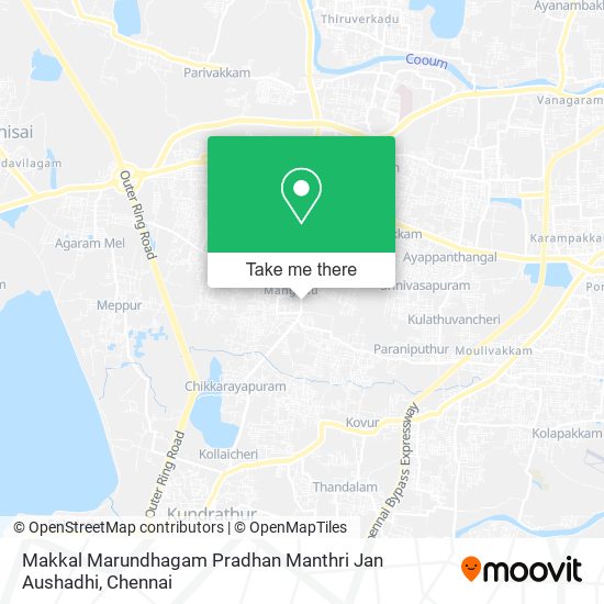Makkal Marundhagam Pradhan Manthri Jan Aushadhi map