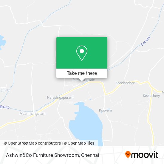 Ashwin&Co Furniture Showroom map