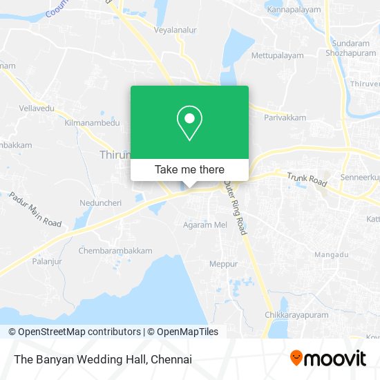 The Banyan Wedding Hall map