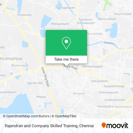 Rajendran and Company Skilled Training map