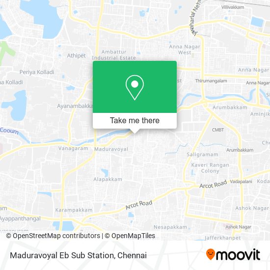 Maduravoyal Eb Sub Station map