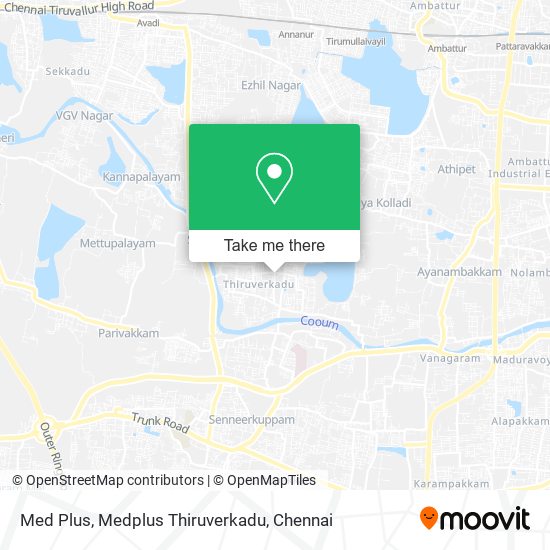 Med Plus, Medplus Thiruverkadu map