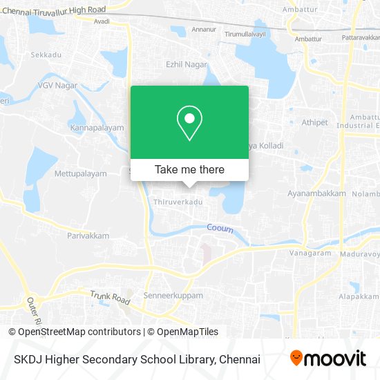 SKDJ Higher Secondary School Library map