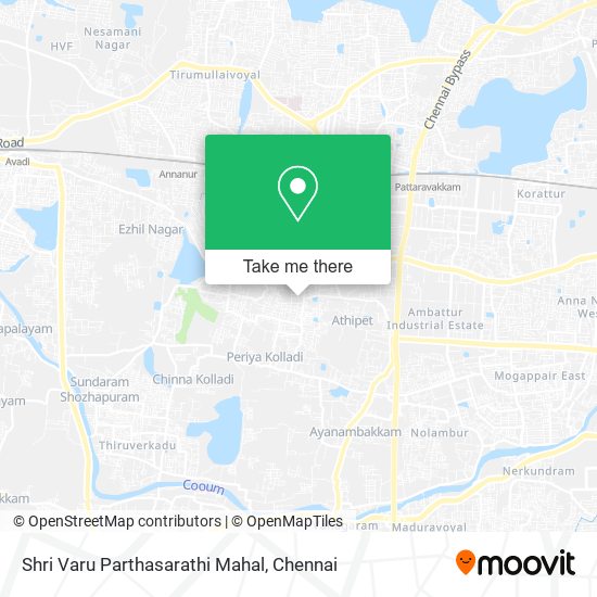 Shri Varu Parthasarathi Mahal map