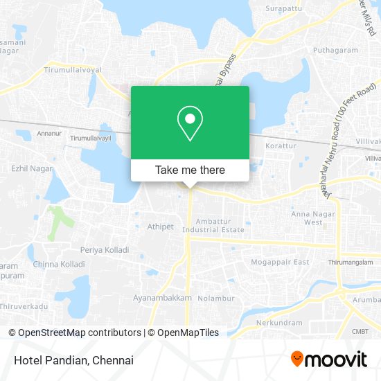 Hotel Pandian map