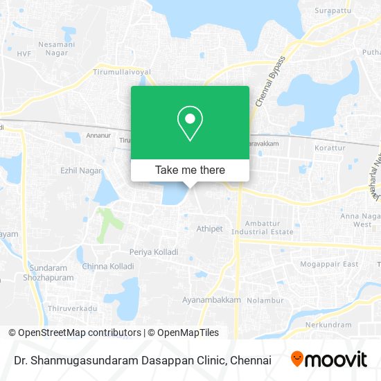 Dr. Shanmugasundaram Dasappan Clinic map