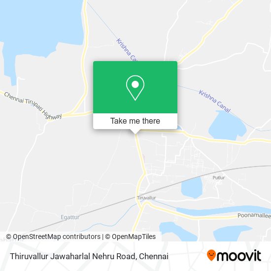 Thiruvallur Jawaharlal Nehru Road map