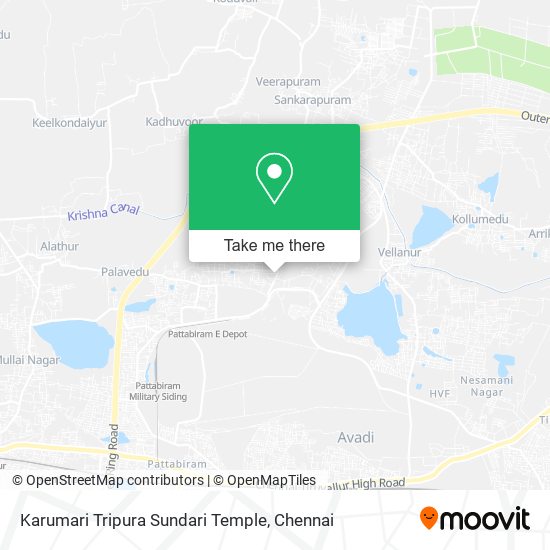 Karumari Tripura Sundari Temple map