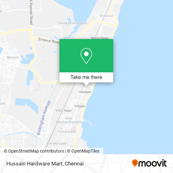 Hussain Hardware Mart map