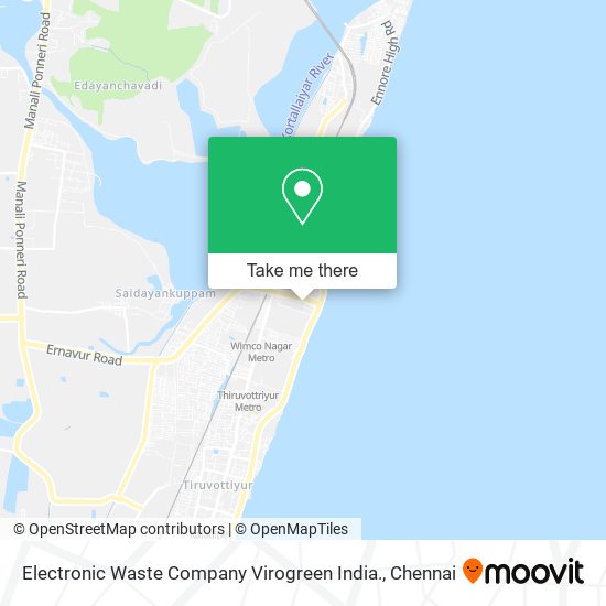 Electronic Waste Company Virogreen India. map