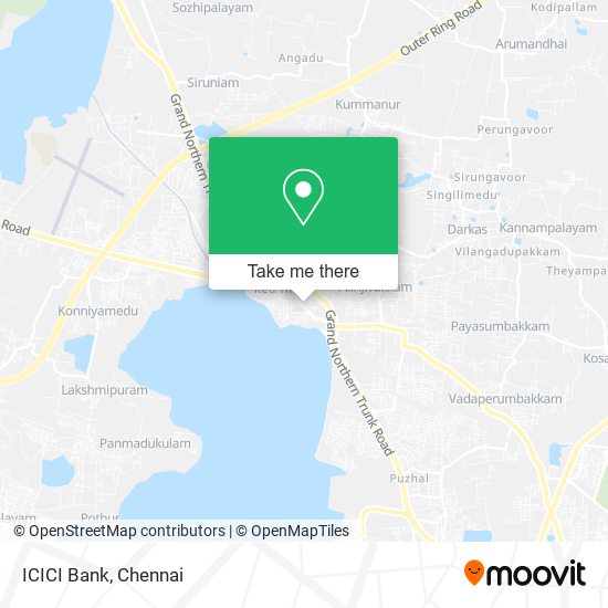 ICICI Bank map