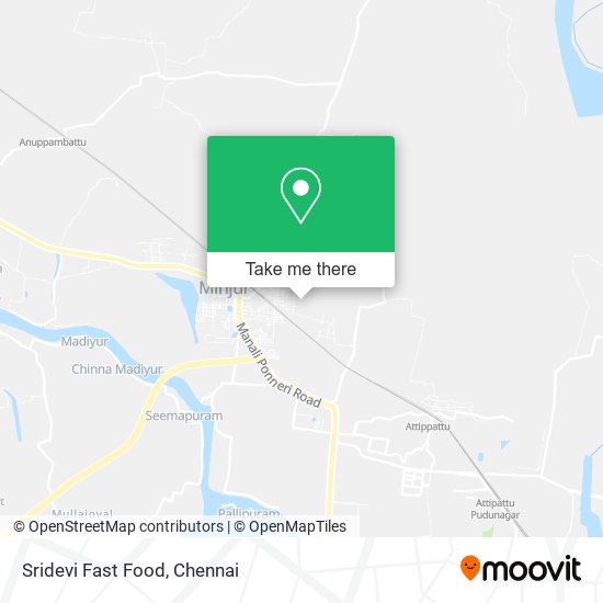 Sridevi Fast Food map