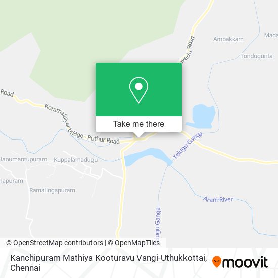 Kanchipuram Mathiya Kooturavu Vangi-Uthukkottai map