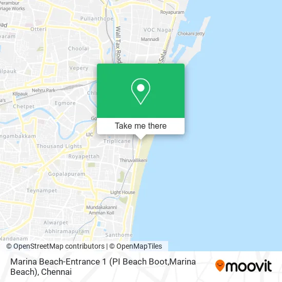 Marina Beach-Entrance 1 (PI Beach Boot,Marina Beach) map
