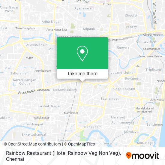 Rainbow Restaurant (Hotel Rainbow Veg Non Veg) map