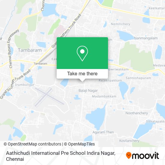 Aathichudi International Pre School Indira Nagar map
