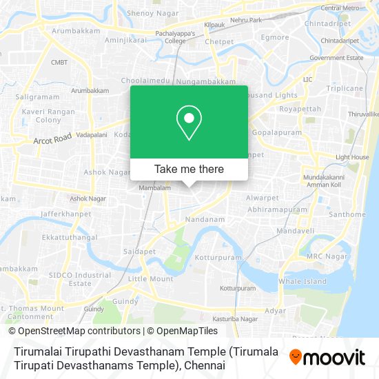 Tirumalai Tirupathi Devasthanam Temple (Tirumala Tirupati Devasthanams Temple) map